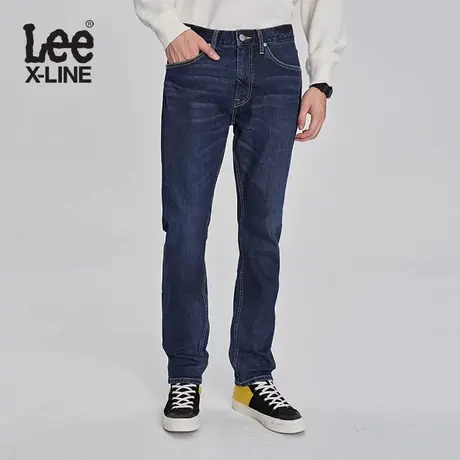 LeeXLINE23早秋新品709修身锥形男牛仔裤深蓝色LMB1007092VA-5565图片
