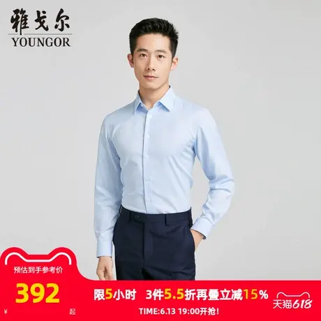 【商场同款】雅戈尔男士长袖衬衫春秋新款官方商务休闲长袖衬衫男商品大图