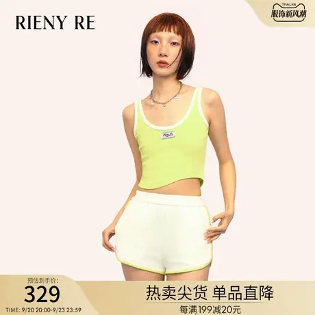 RIENYRE短裤女2023夏季薄款性感辣妹休闲运动裤子超短甜辣五分裤商品大图
