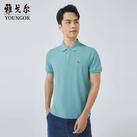 雅戈尔奥莱 商场同款男士短袖T恤新款官方正品商务短袖POLO衫男商品大图