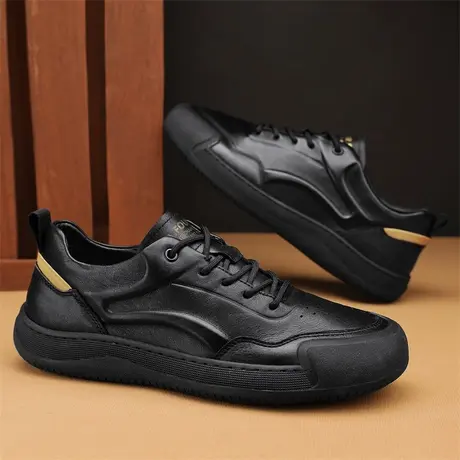 雨鞋男款2023新款厨房防滑鞋厨师黑色上班工作鞋劳保雨天防水男鞋商品大图