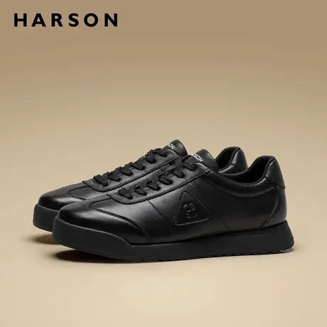哈森男鞋2026春季新款商务休闲男士皮鞋复古阿甘时尚运动鞋子男款商品大图