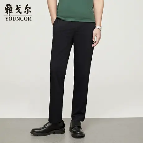 雅戈尔奥莱 男装凉感透气休闲裤商务弹力抗皱直筒长裤子商品大图