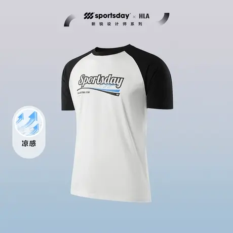 HLA/海澜之家sportsday潮流马术运动短袖T恤24春夏新印花短袖男图片