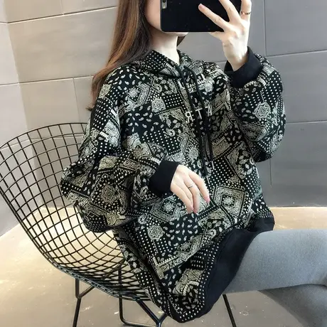 卫衣2023年新款女装韩版秋冬季秋款秋装宽松女士加绒外套爆款上衣图片