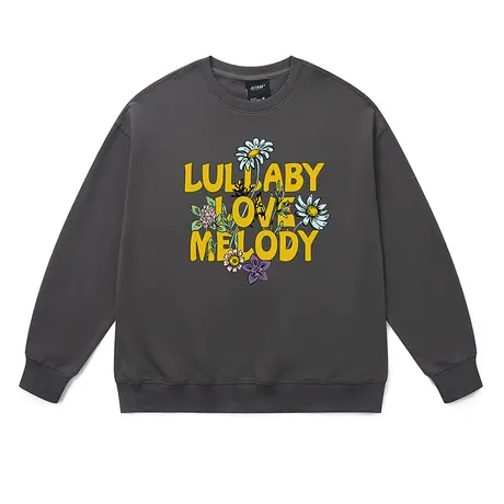 重磅美式雏菊卫衣情侣装秋冬款加绒无帽纯棉oversize外套潮牌男生商品大图