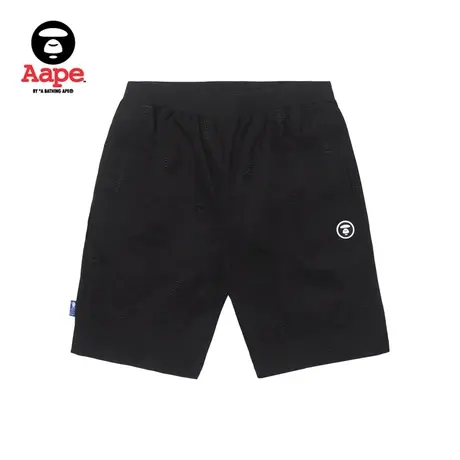 Aape旗舰店男装春夏字母刺绣满印猿颜徽章休闲短裤6966XXK商品大图