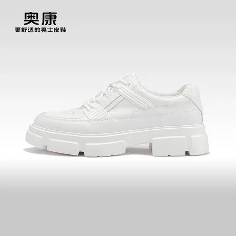 【陈伟霆同款】AOKANG奥康春秋季新款时尚正装皮鞋男轻质透气单鞋图片