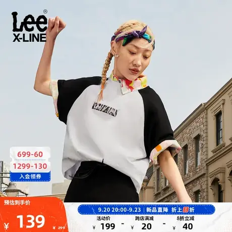 LeeXLINE23新品舒适版黑色插肩袖女短袖T恤LWT0055263RX-K11图片