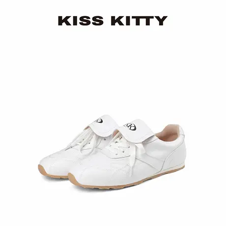 KISSKITTY阿甘薄底德训网面透气运动休闲鞋女百搭小白鞋女不累脚商品大图
