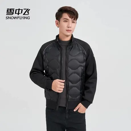 雪中飞2025新款男士羽绒服短款立领加厚保暖外套冬季时尚休闲通勤图片