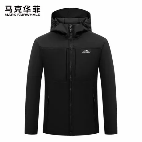马克华菲软壳冲锋外套男士秋季2025新款户外运动休闲防风防水夹克图片