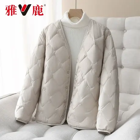 2025年雅鹿冬季加厚短款保暖羽绒服女款鸭绒超保暖防寒服外套时尚图片