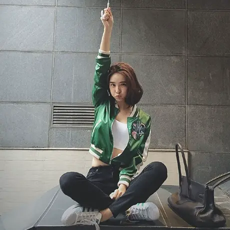 仙人掌休闲棒球服女装2023年秋季新款韩版时尚上衣夹克宽松百搭潮图片