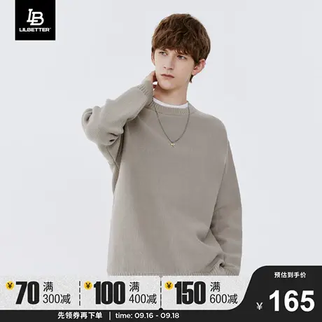 LiLbetter男士毛衣2023秋季新款线衣潮流百搭上衣休闲慵懒针织衫图片