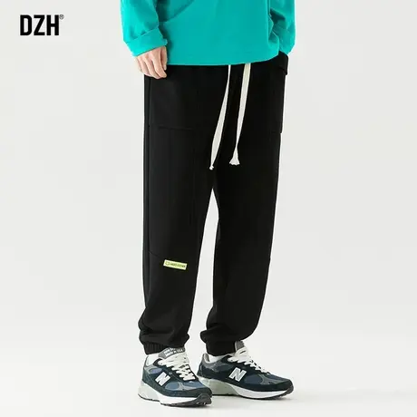 男士束脚黑色卫裤男秋秋季休闲裤2023新款潮牌裤子男款宽松运动裤商品大图