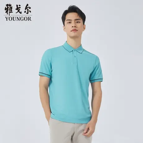 雅戈尔奥莱 商场同款男士短袖T恤新款官方正品商务休闲短袖POLO衫商品大图