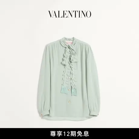 [礼物][12期免息]华伦天奴VALENTINO女士 CREPE DE CHINE衬衫商品大图