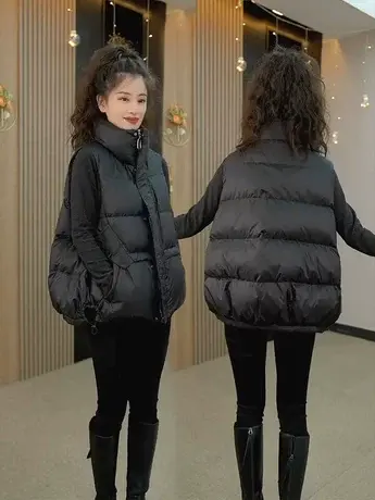羽绒马甲女士2023秋冬新款韩版时尚洋气宽松保暖外套背心坎肩外穿图片