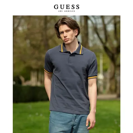 【38上新季】GUESS男士复古美式POLO衫宽松短袖翻领T恤上衣商品大图