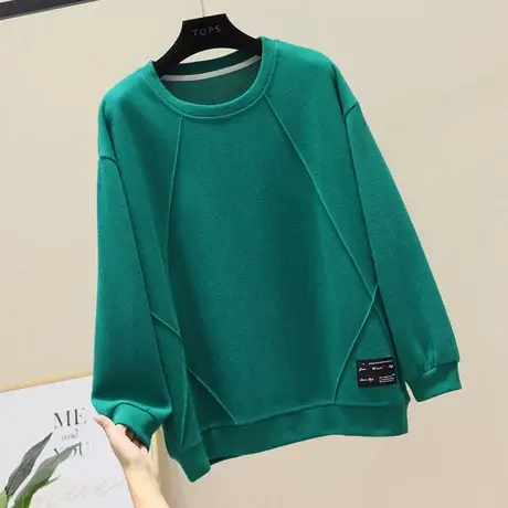 时尚圆领显瘦卫衣春秋女2023年新款今年流行宽松显瘦潮流百搭上衣图片