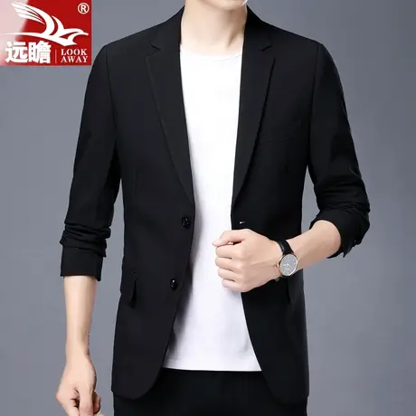 远瞻休闲西服男款2023新款春秋季商务修身单西上衣男士小西装外套商品大图