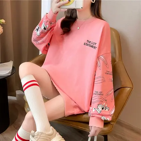 早秋装卫衣女春秋季韩版宽松中长款薄款ins百搭日系上衣服外套潮图片