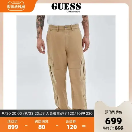 GUESSOriginals 23新款男士多口袋工装风休闲长裤-M2BB02WEPL0商品大图