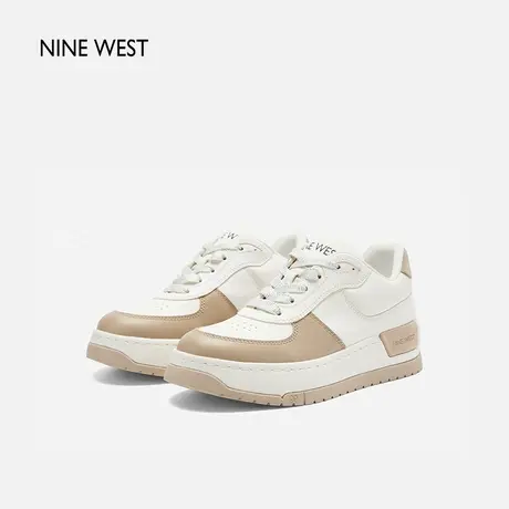 Nine West/玖熙厚底板鞋女2025夏季新款增高软底松糕鞋配裙子百搭图片