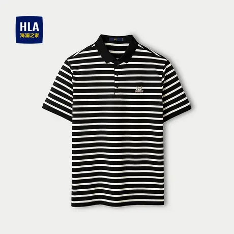 HLA/海澜之家轩辕小将联名短袖POLO衫2025春夏新款透气上衣男图片