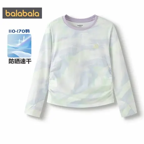 【商场同款】巴拉巴拉女童长袖T恤春秋款童装中大童运动速干上衣图片