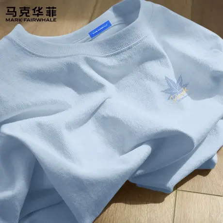 马克华菲纯棉长袖t恤男2025新款秋季宽松打底衫男生简约体恤衫潮X商品大图