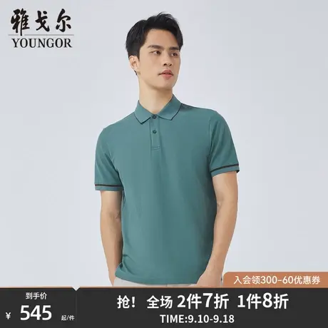 【商场同款】雅戈尔男士短袖T恤夏季新款官方商务POLO衫男S3225图片