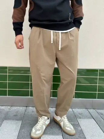 大依无忧秋新款卡其色日系阔版潮胖子加肥加大码男士休闲长裤商品大图