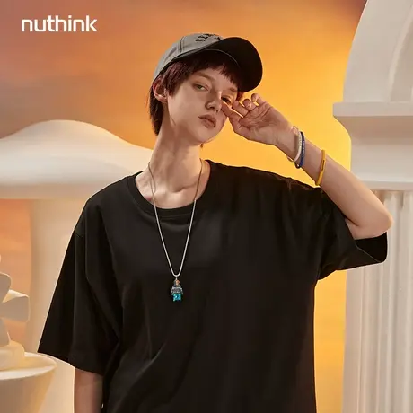 oversize国潮宽松潮流短袖T恤男潮加肥加大日系潮牌大码夏季体恤商品大图