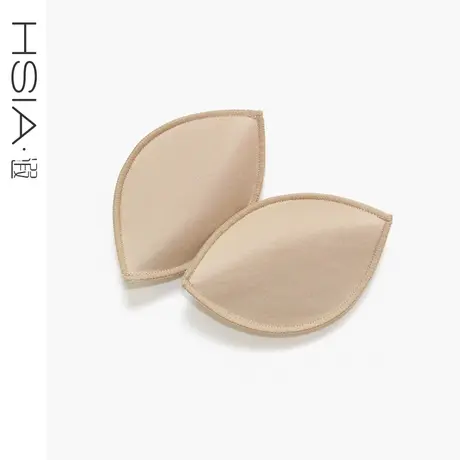 HSIA遐 水饺形文胸杯垫 中小胸mm防空插垫  内衣插片海棉垫商品大图