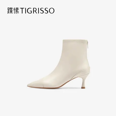 蹀愫冬新款时尚优雅尖头高跟女鞋时装靴TA54708-10图片