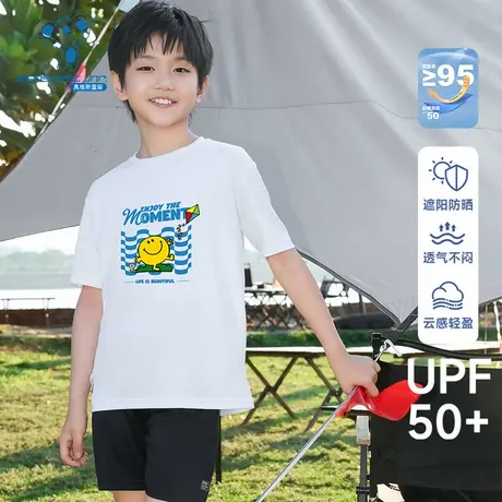 真维斯×奇先生妙小姐联名童装圆领短袖T恤新款夏季速干百搭T恤KD图片