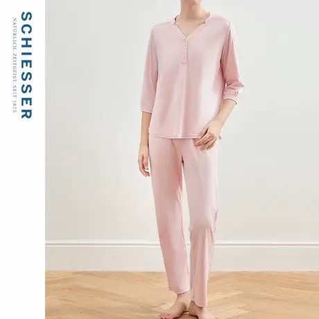 SCHIESSER舒雅女士零碳环保柔软亲肤透气睡衣家居服套装22433商品大图