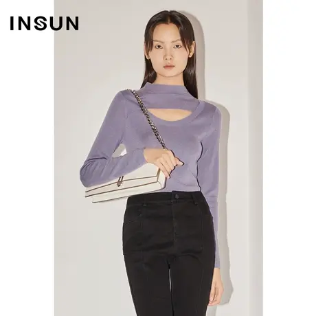 【百亿补贴官方直播】恩裳COVER时尚修身打底衫小高领毛织衫商品大图