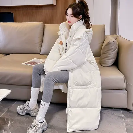 唐狮2023年新款棉服女连帽百搭加厚面包服甜美休闲冬季棉衣潮10.8图片