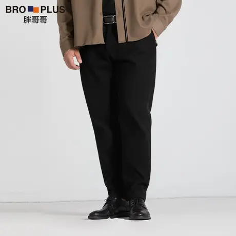 胖哥哥春秋新款大码西裤男士商务休闲加肥加大宽松直筒修身裤子男图片