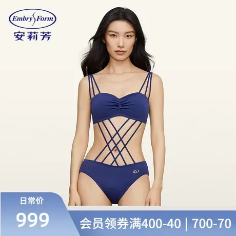 安莉芳专柜新品夏季女士三角连体泳衣性感v型比基尼泳装ES00214商品大图