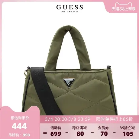 【38上新季】GUESS新款春女士纯色单肩手提通勤经典时尚百搭包包商品大图