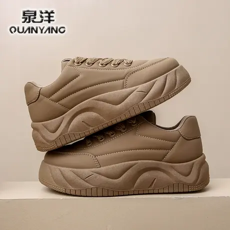 面包阿甘鞋女款2024春季新款百搭厚底轻便老爹鞋休闲鞋运动鞋潮鞋图片