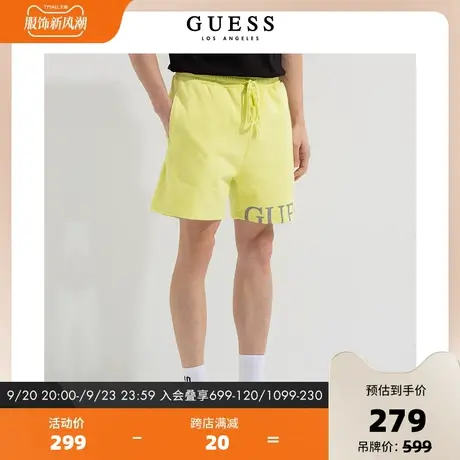 GUESS 男士休闲时尚渐变运动五分短裤-X2GD37R2Q41商品大图