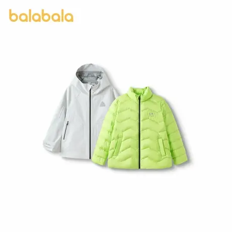 巴拉巴拉lab男童羽绒服两件套2025新款春童装外套潮商品大图