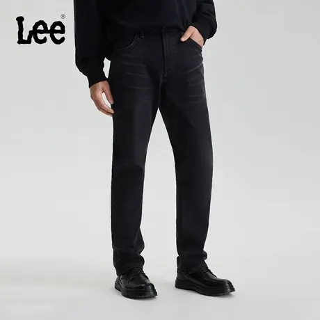【张凌赫代言】Lee商场同款25秋冬新品726标准直筒黑灰色男牛仔裤商品大图