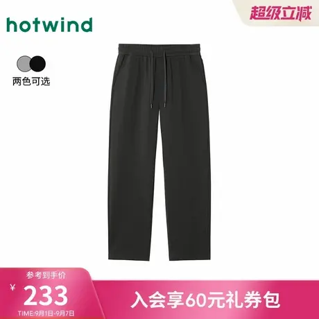 热风2025年冬季新款男士休闲直筒卫裤商品大图