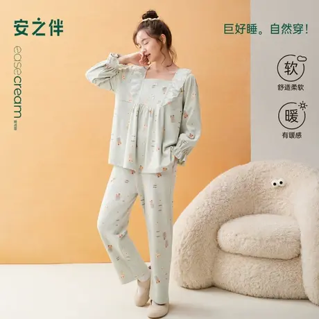安之伴【巨保暖】睡衣女秋冬季2025新款海岛绒套装宽松大码家居服商品大图